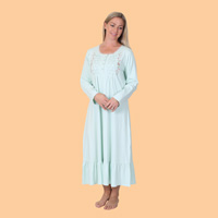 Knit Embroidered Nightgown