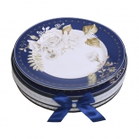 Set of 2 Blue Cake Plates