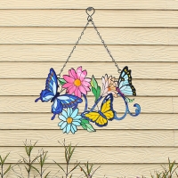 Butterfly & Chrysanthemum Wall Decor