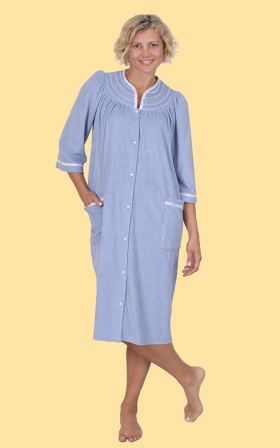 Terry Snap Front Robe