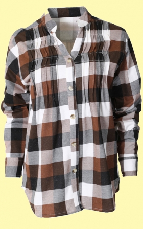 Plaid Flannel Fleece Shirt