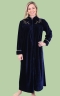 Rope Trim Velour Robe