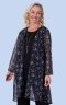 Midnight Navy Floral Georgette Jacket