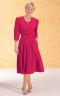 Scalloped Velour Dress