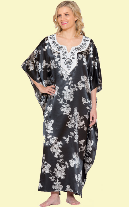 Floral Embroidered Caftan