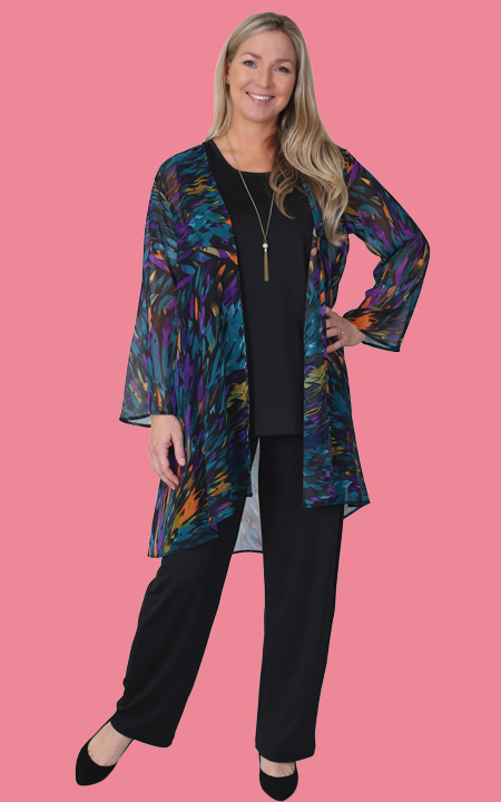 Georgette Jacket with Ultra Soft Tank and Pants