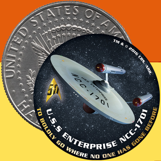 Health Pride Star Trek Anniversary Coins