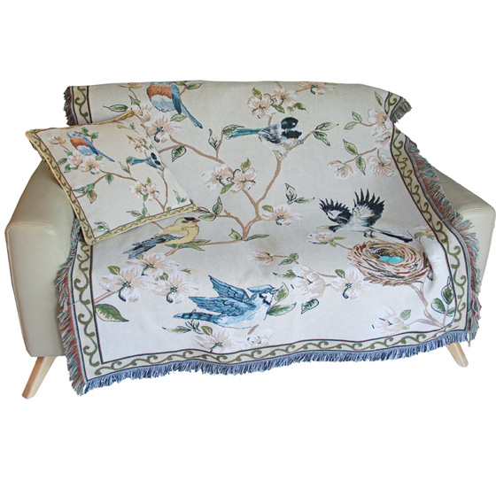 Bird Tapestry Throw