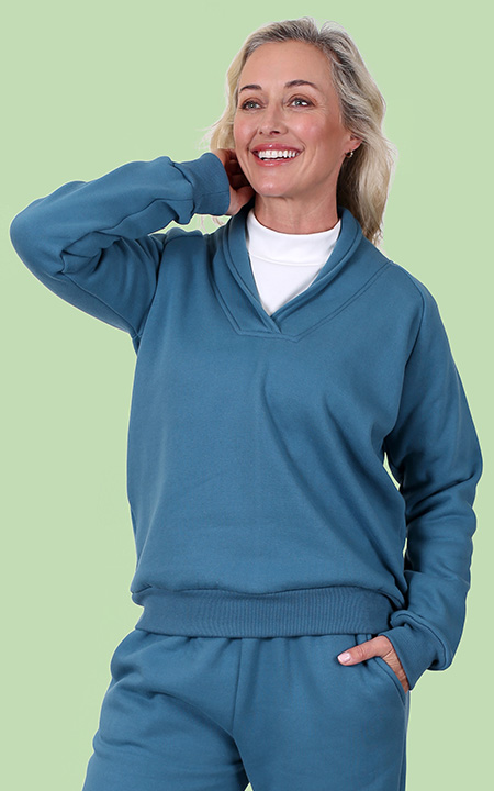 Shawl Collar Fleece Top