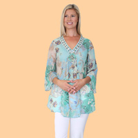 Floral Beaded Tunic