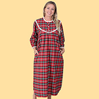 Country Charm Plaid Nightgown