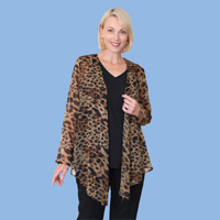 Animal Sheer Print Jacket